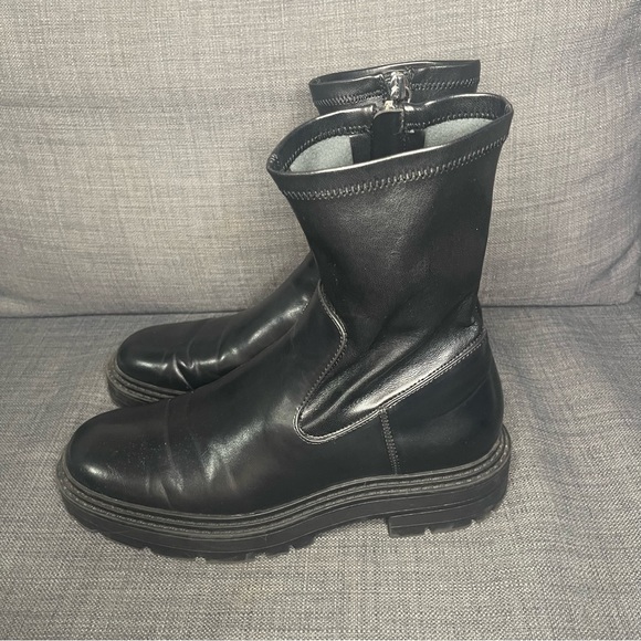 Zara Vegan Leather Booties - Picture 9 of 12